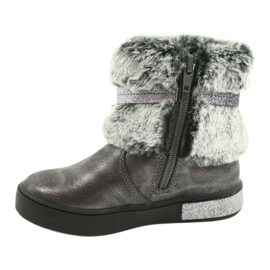 American Club Stivali con zip americani GC26 / 20 peltro d'argento grigio 1