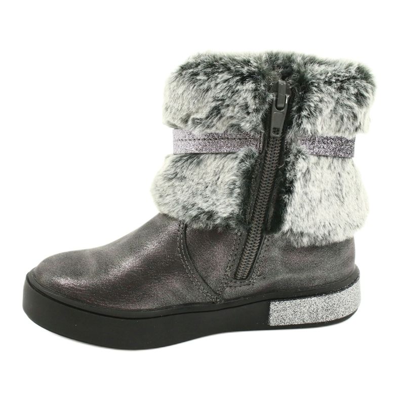 American Club Stivali con zip americani GC26 / 20 peltro d'argento grigio 1