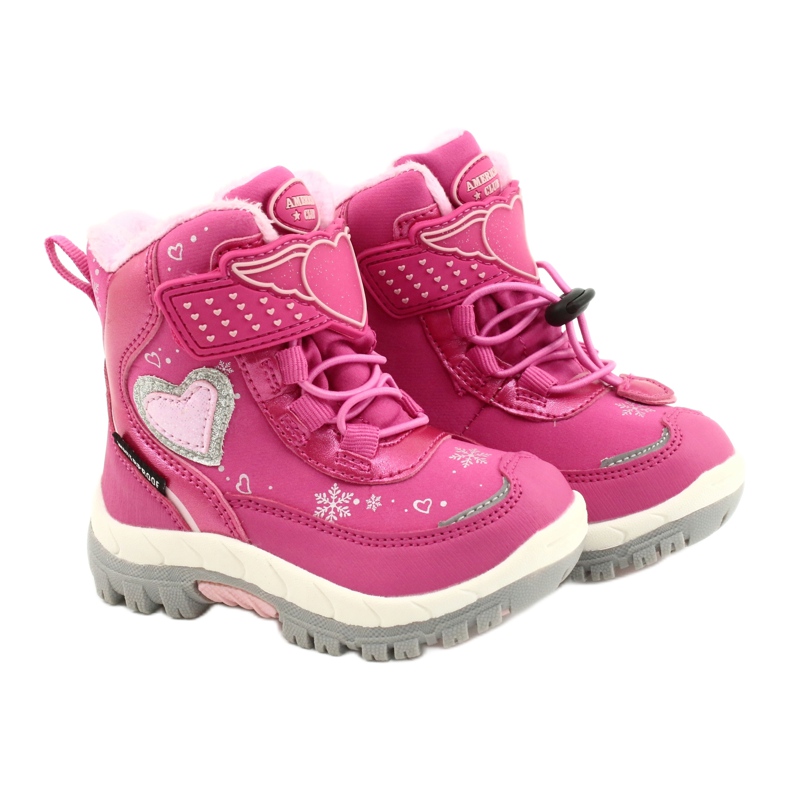 Stivali softshell American Club con membrana HL48 / 20 rosa argento 4