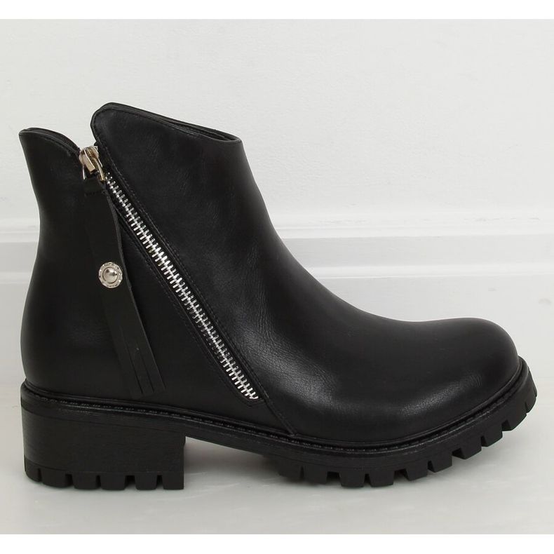 Stivali neri sulla protezione K-9996-2 Black nero 1