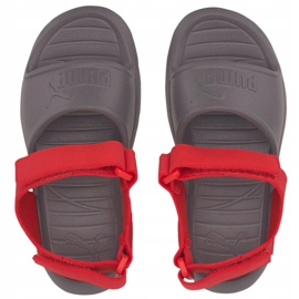 Sandali per bambini Puma Divecat v2 Injex Ps grigio-rosso 369546 05 1