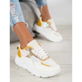 SHELOVET Scarpe da ginnastica alla moda bianco 1