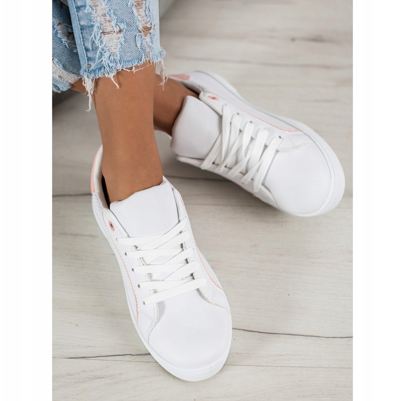 SHELOVET Scarpe sportive comode bianco 2