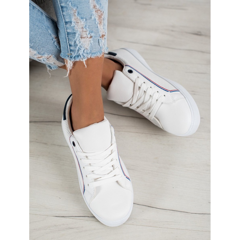 SHELOVET Scarpe sportive comode bianco 2