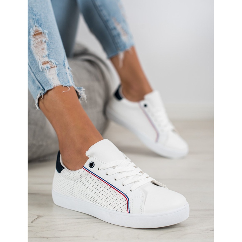 SHELOVET Scarpe sportive comode bianca 1