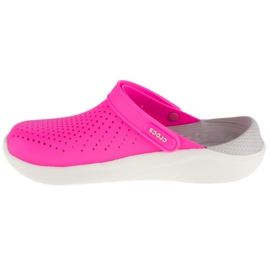 Zoccolo Crocs LiteRide 204592-6QV nero rosa 1