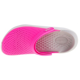 Zoccolo Crocs LiteRide 204592-6QV nero rosa 2