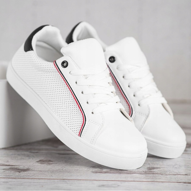 SHELOVET Scarpe sportive comode bianco 2