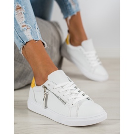 SHELOVET Scarpe sportive con cerniera bianca 1