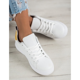 SHELOVET Scarpe sportive con cerniera bianco 2