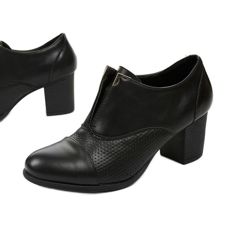 Stivaletti neri sul palo delle scarpe Silentleaf nero 1
