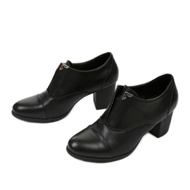 Stivaletti neri sul palo delle scarpe Silentleaf nero 2