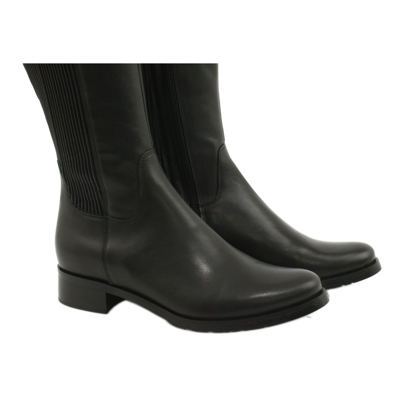 Stivali neri con elastico Arka 7152 nero 4