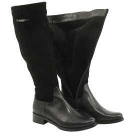 Arka Stivali neri in pelle femminile 7217 nero 3