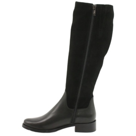 Arka Stivali neri in pelle femminile 7217 nero 1