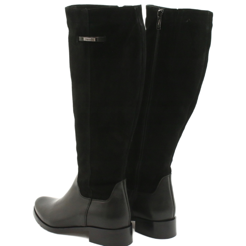 Arka Stivali neri in pelle femminile 7217 nero 2