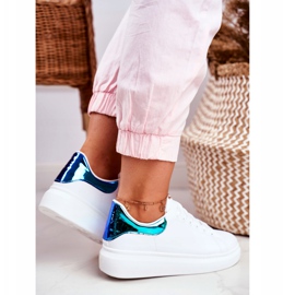 Scarpe Sportive Donna Lu Boo Bianche Metallic Matilda bianco blu 1