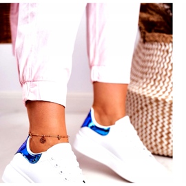 Scarpe Sportive Donna Lu Boo Bianche Metallic Matilda bianco blu 2