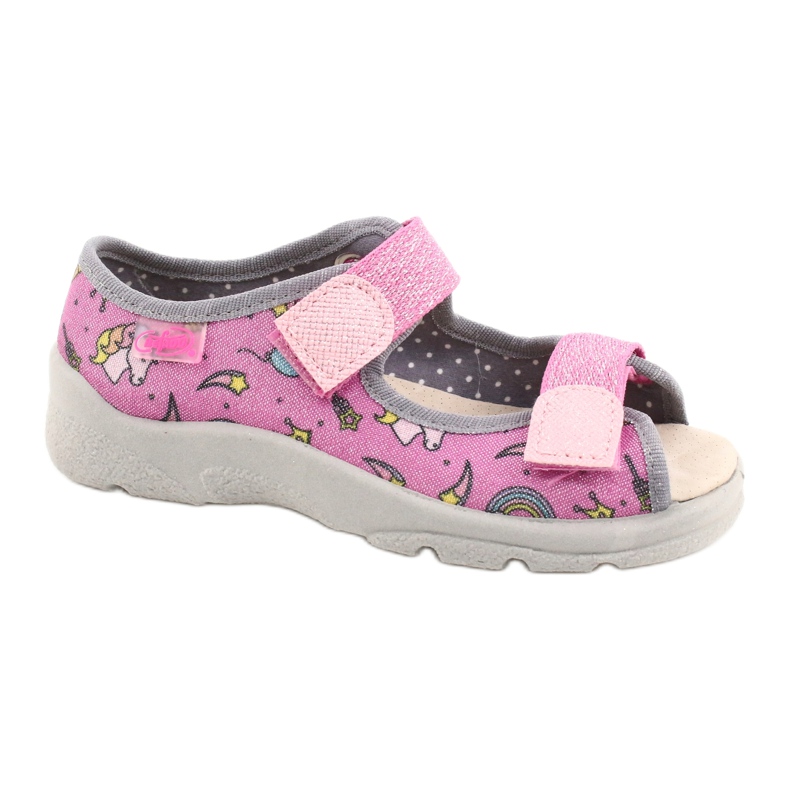 Scarpe per bambini Befado 869X136 rosa argento grigio 2