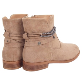 Stivali beige da donna 688-201 Khaki 1