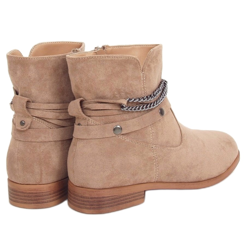 Stivali beige da donna 688-201 Khaki 1