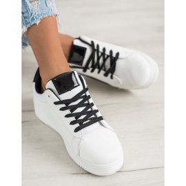 SHELOVET Scarpe sportive alla moda bianca 1
