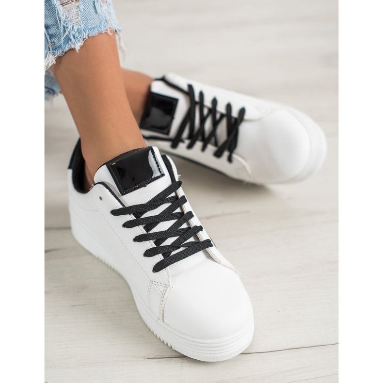 SHELOVET Scarpe sportive alla moda bianca 1