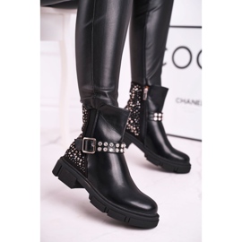 HAN Stivali Donna Con Cubic Zirconia Nero Giuliana 1