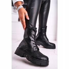 HAN Stivali da donna sulla piattaforma nera grunge Don't Stop nero 1