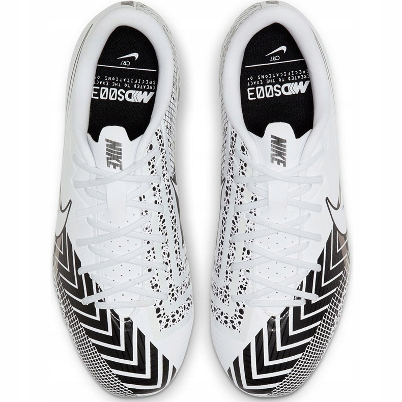 Scarpa da calcio Nike Mercurial Vapor 13 Academy Mds FG / MG Junior CJ0980 110 bianca bianca 1