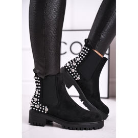 Ideal Stivali Jodhpur da donna con getti Black Lady In Black nero 1