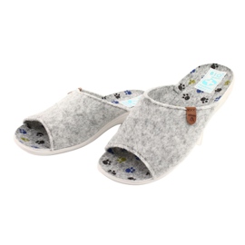 Pantofole in feltro Adanex 25494 grigio 2