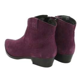 Stivali da donna in pelle scamosciata Maciejka viola 04289-05 2