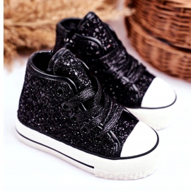 FRROCK Sneakers Bambini Shiny High Black Ally nero 1