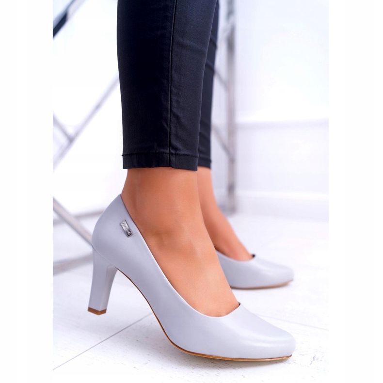Décolleté da donna Sergio Leone Grigio Opaco Orsola 1