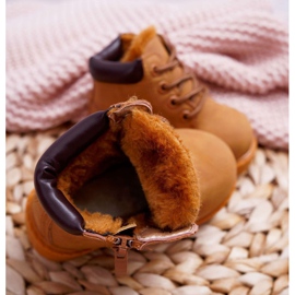 Stivali da caccia caldi per bambini Camel Dexter marrone giallo 2