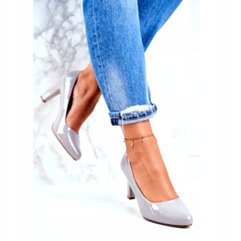 Décolleté da donna Sergio Leone Laccate Grigie Orsola grigio 3