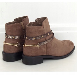 Stivali beige scuro da donna RQ332 Khaki 1