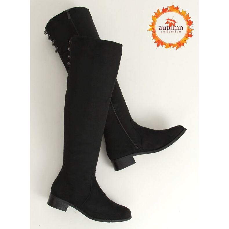 Stivali da donna neri W146-1 Black nero 2