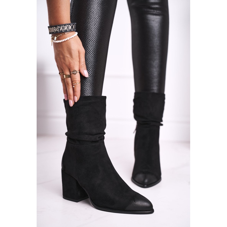 Vinceza Stivali Donna Con Tacco Eco-Suede Nero Up Side 1