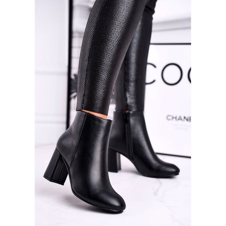 FW1 Stivali Donna Con Tacco Nero Gun 1