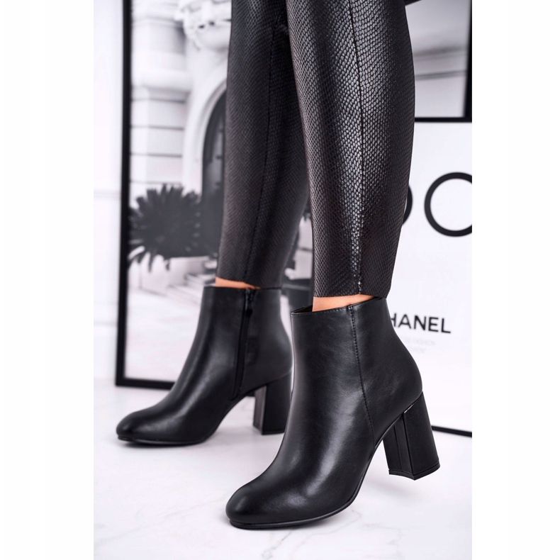 FW1 Stivali Donna Con Tacco Nero Gun 2