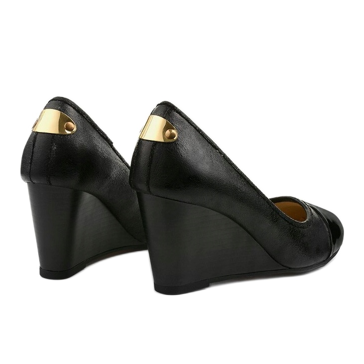 Décolleté nere sulla zeppa Bluehorn nero 2