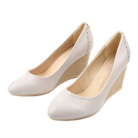 Décolleté grigie sulla zeppa Affore grigio 2