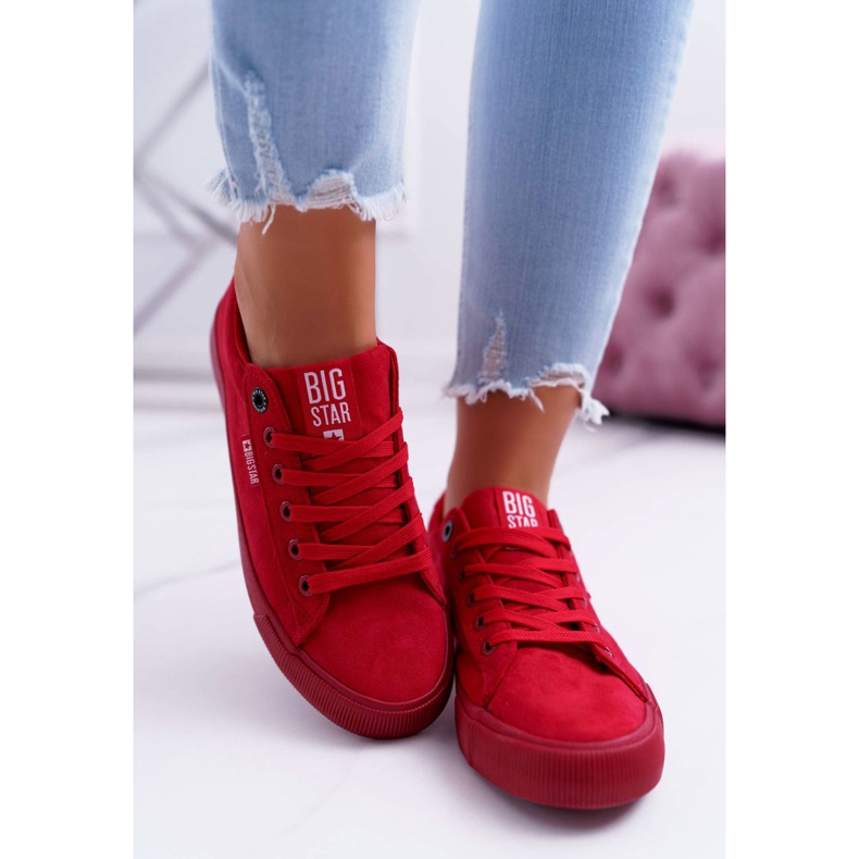 Sneakers Donna Big Star Suede Rosso EE274044 2