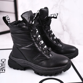 Apawwa Stivali da neve per bambini con isolamento in pelliccia Black Grantes nero 2