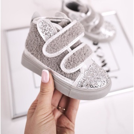 FRROCK Sneakers Bambini Alte Grigio Caldo Clifford argento 1