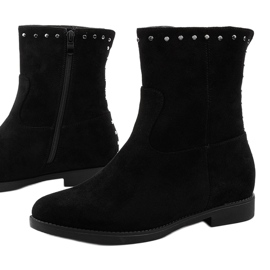 Stivali neri con zeppa nascosta e litas True-blue nero 1