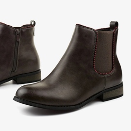 Stivali Jodhpur piatti grigi con fascia elastica 20Y8031-1 grigio 1