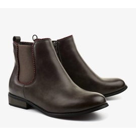 Stivali Jodhpur piatti grigi con fascia elastica 20Y8031-1 grigio 2